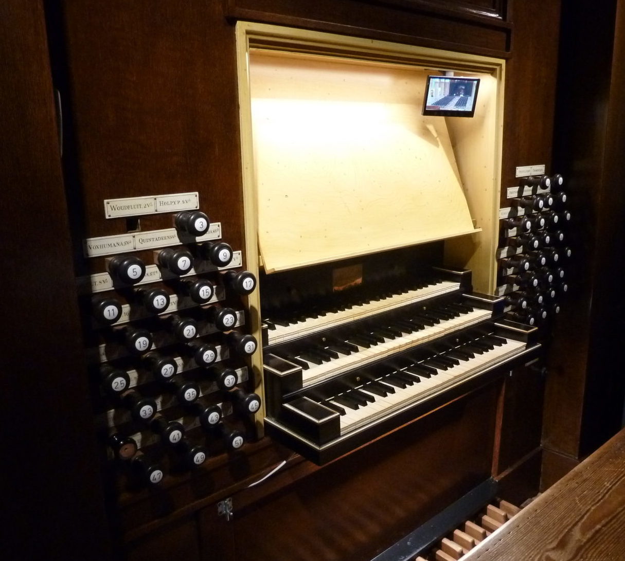 orgel nieuwe kerk delft speeltafel